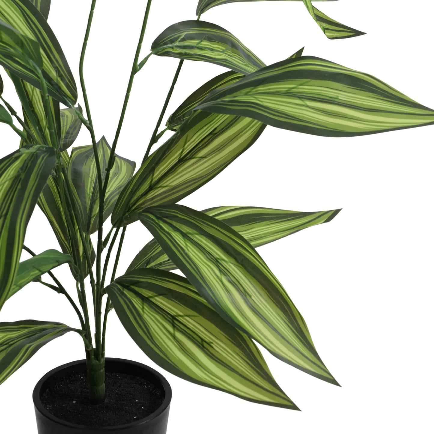 Artificial Yellow Croton – Without Pot (2 Feet, 26 Leaves, Set of 2)