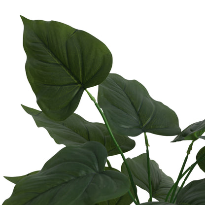 Artificial Potted Green Plant for Home Décor – Realistic Indoor Plant (With Pot, 1.5 Feet, 12 Leaves)