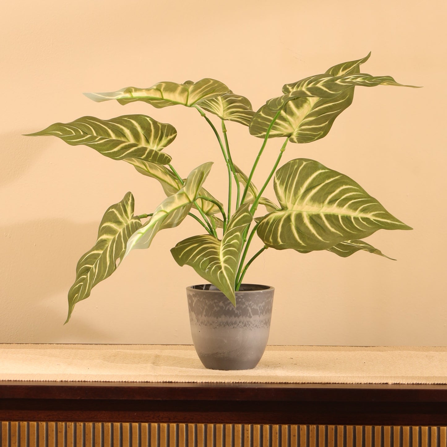 Artificial Potted Syngonium Plant – With Pot (1.5 Feet, 12 Leaves)