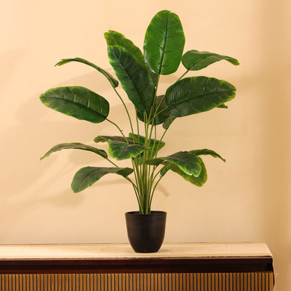 Artificial Potted Banana Plant – With Pot (2 Feet, 18 Leaves)