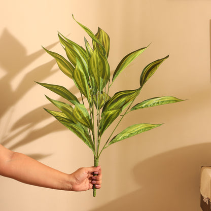 Artificial Yellow Croton – Without Pot (2 Feet, 26 Leaves, Set of 2)