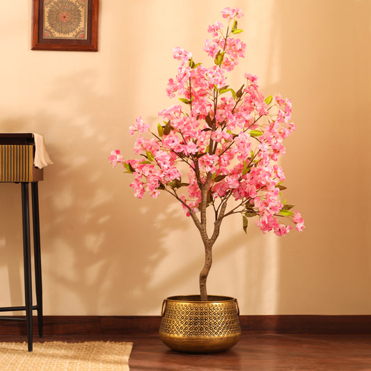 Artificial Pink Cherry Blossom Tree – With Pot (4 Feet)