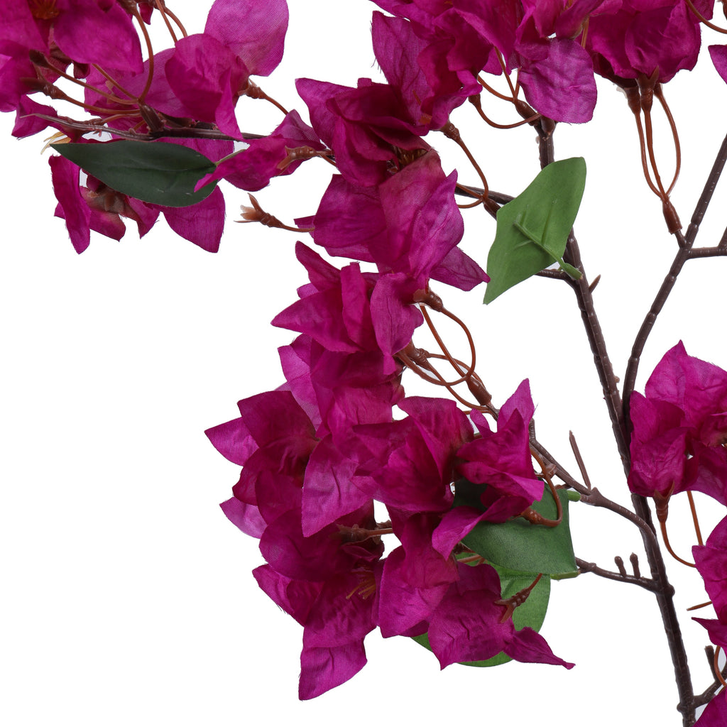 Premium Artificial purple Bougainvillea flower stick 4 feet for home and office decor for indoor and outdoor use 