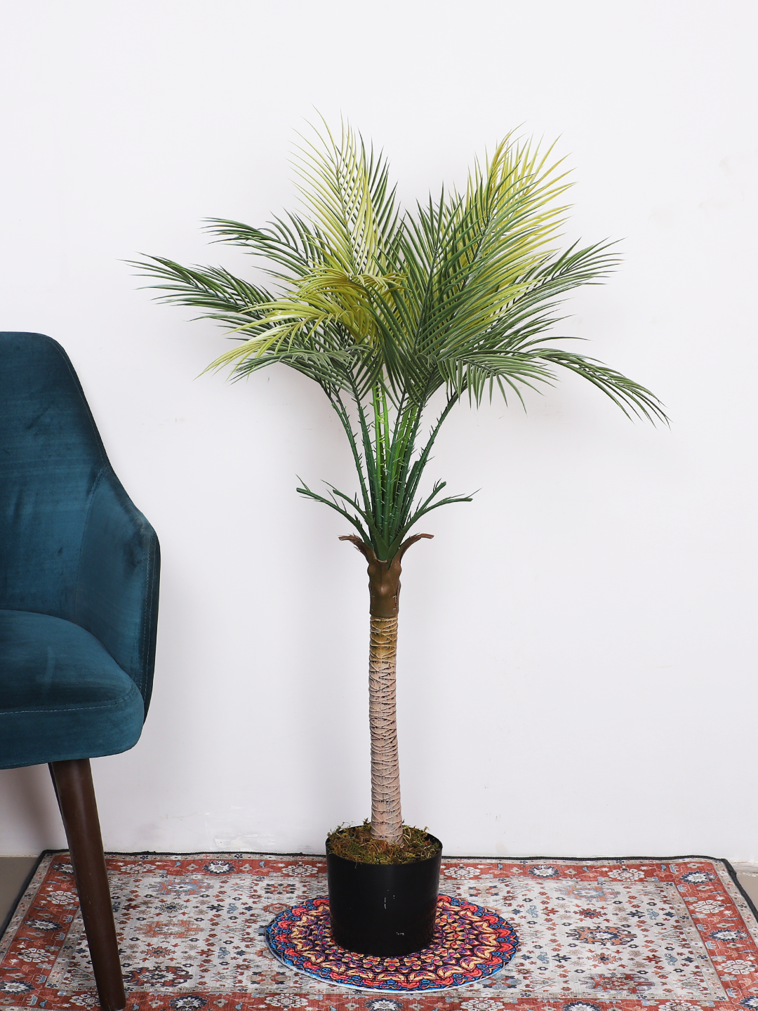 artificial areca palm plant with pot 4 feet for home and office decor 