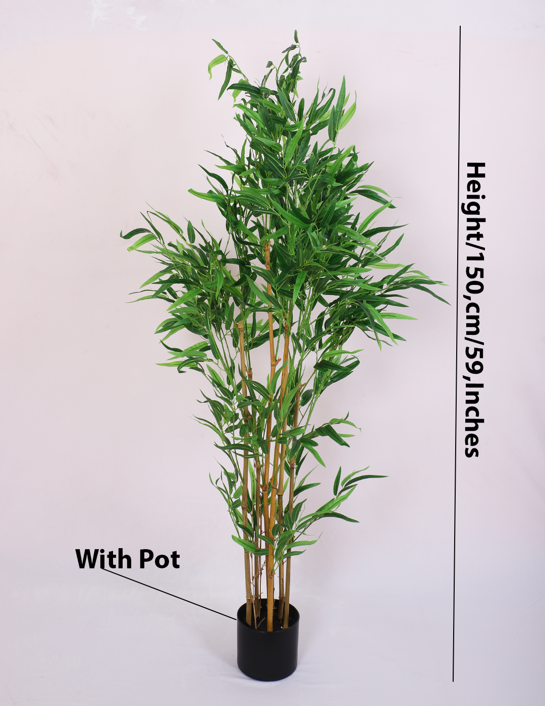artificial bamboo plant with pot 5 feet for home and office decor 