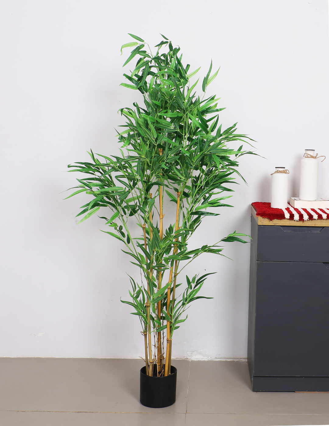 artificial bamboo plant with pot 5 feet for home and office decor 