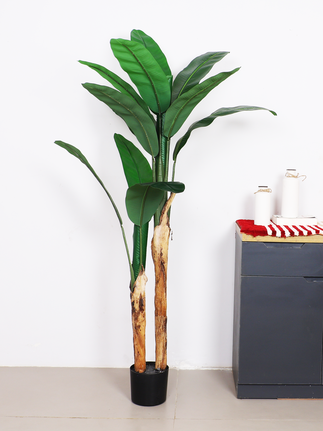artificial banana plant with pot 5.2 feet for home and office decor 