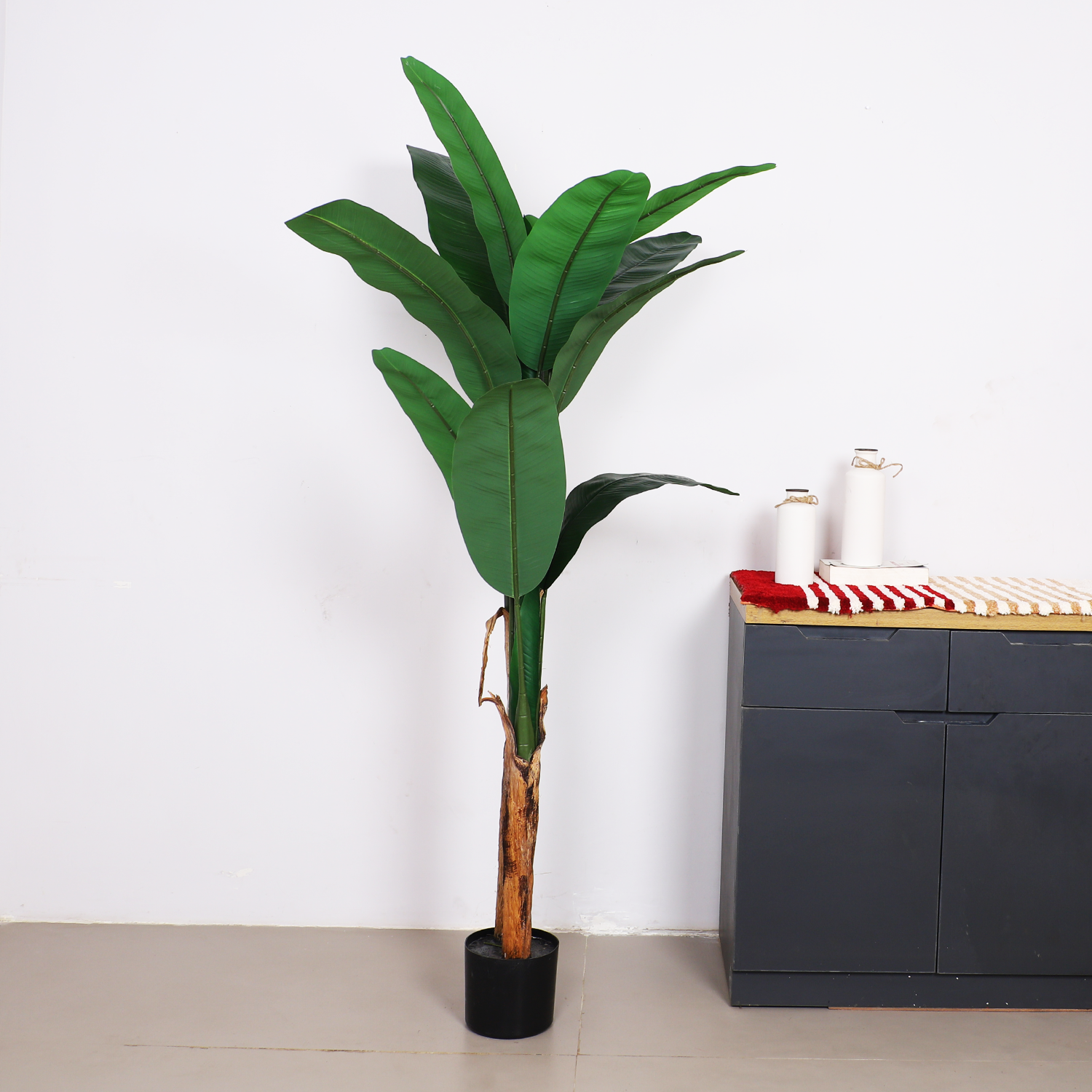 artificial banana plant with pot 5.4 feet for home and office decor 