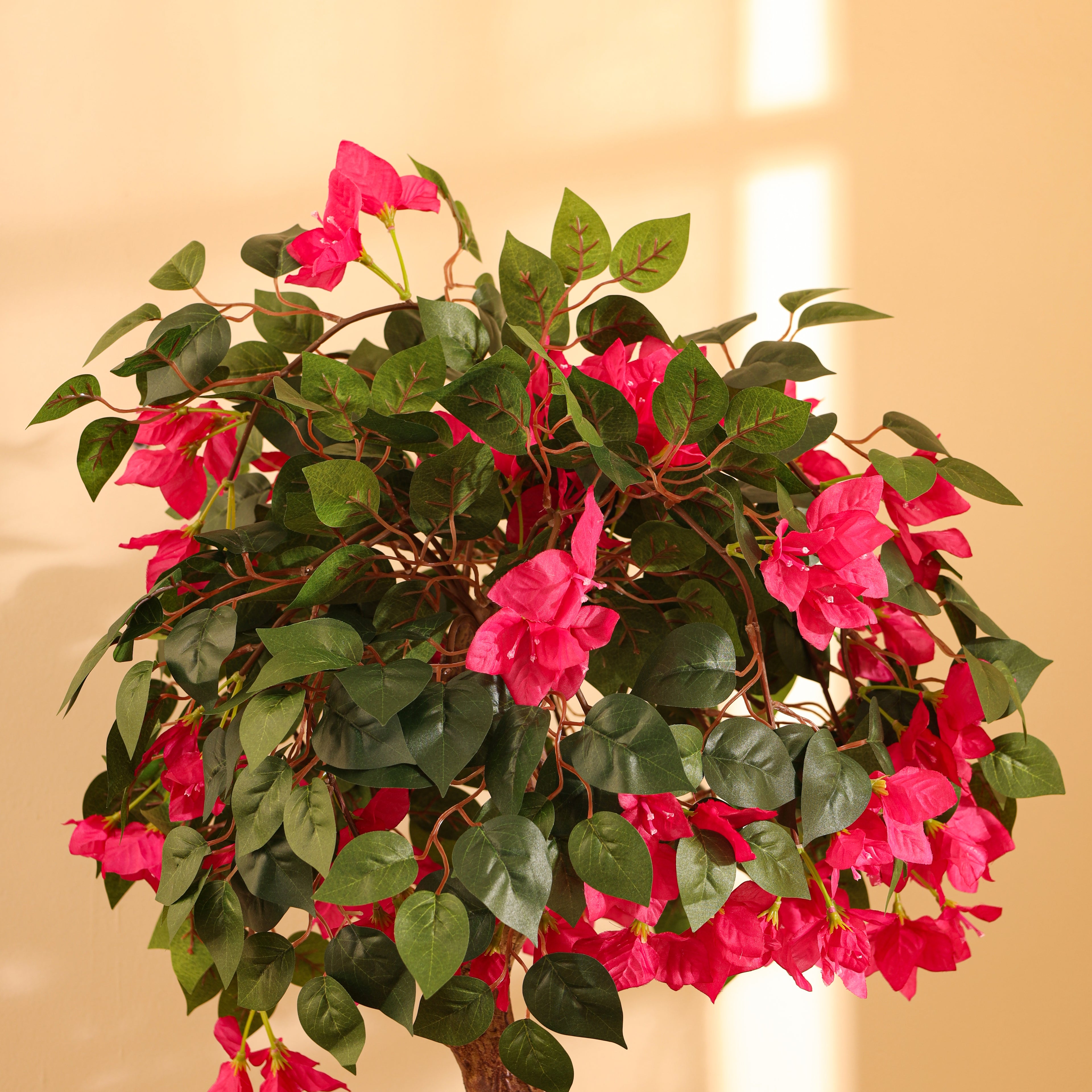 artificial bougainvillea flower plant with pot 5 feet for home and office decor 