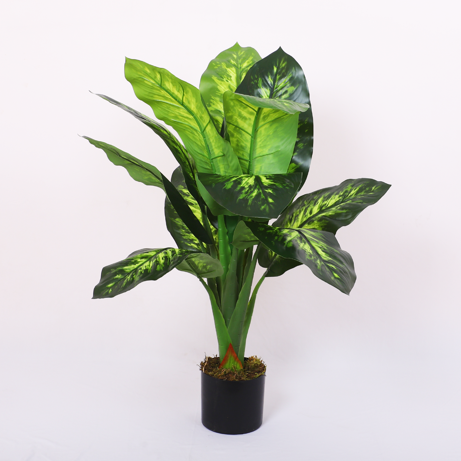 artificial dieffenbachia plant with pot 3 feet for home and office decor 