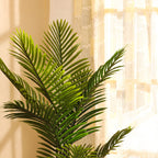 artificial luxe areca palm plant with black pot 5 feet for home and office decor for indoor and outdoor use