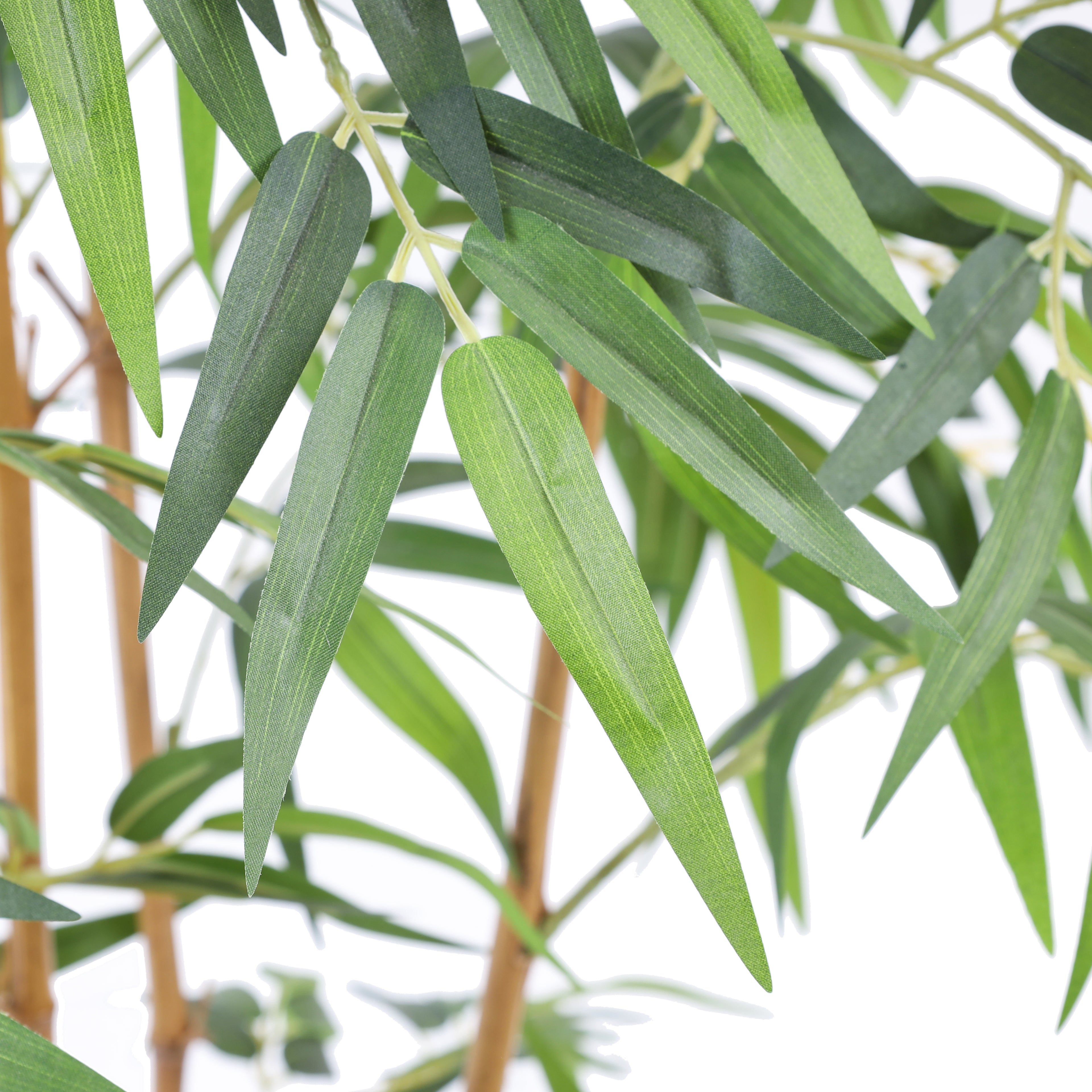 artificial luxe bamboo plant with black pot 6 feet for home and office decor for indoor and outdoor use