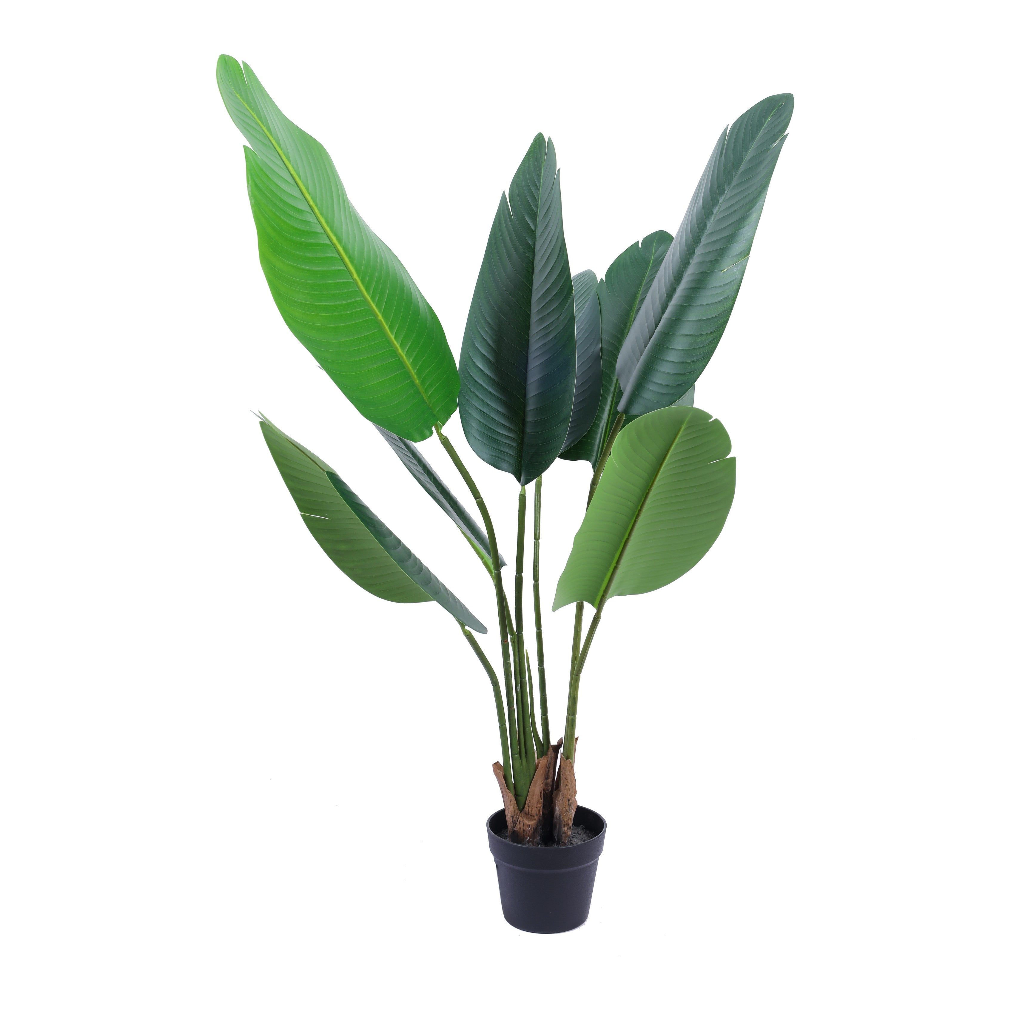 artificial luxe banana plant with black pot 4 feet for home and office decor for indoor and outdoor use