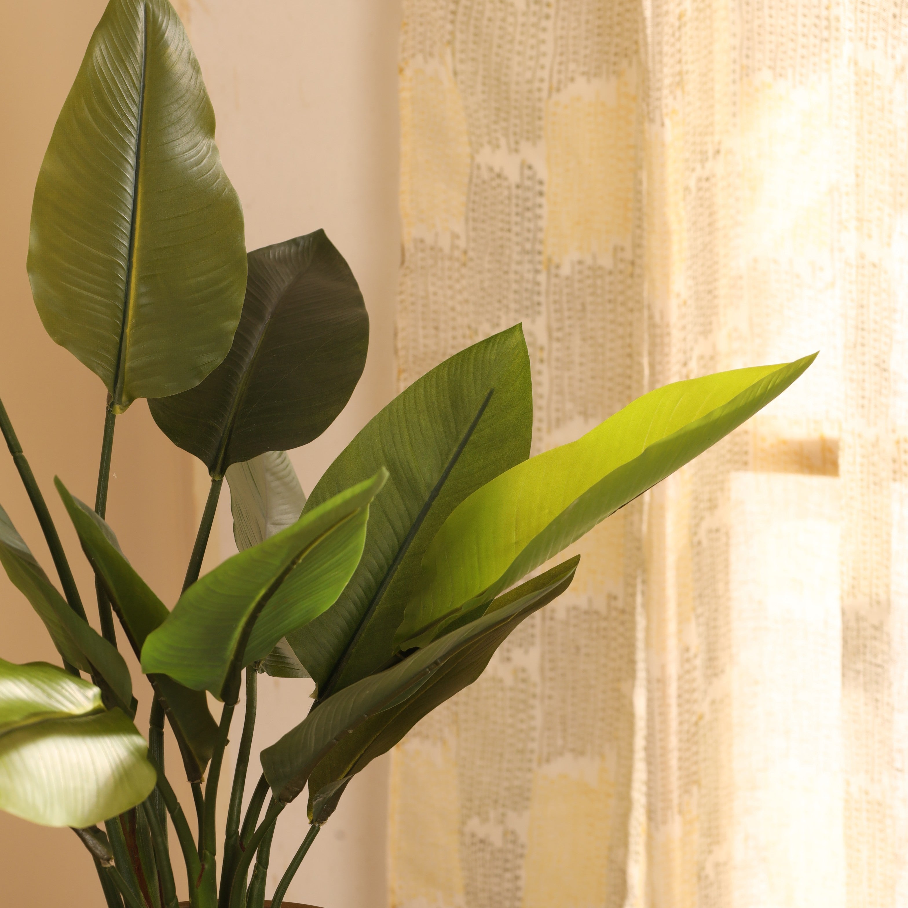 artificial luxe potted banana plant with pot 2 feet for home and office decor for indoor and outdoor use