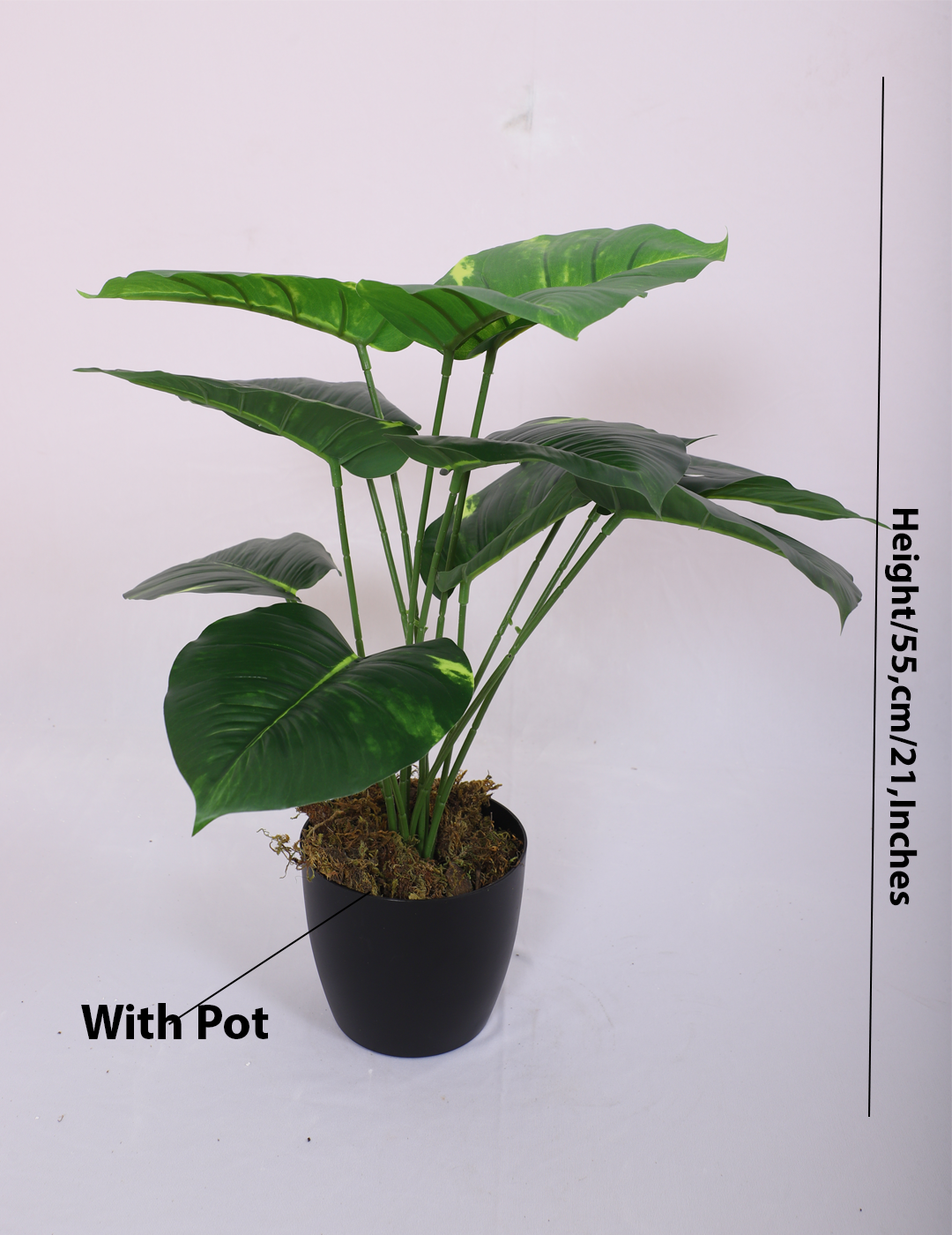 artificial philodendron plant with pot 1.8 feet for home and office decor 