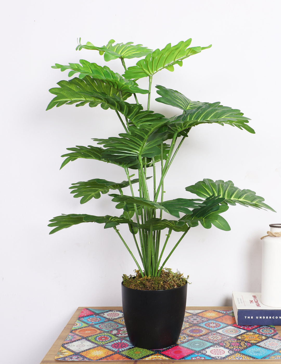 artificial philodendron plant with pot 2.2 feet for home and office decor 