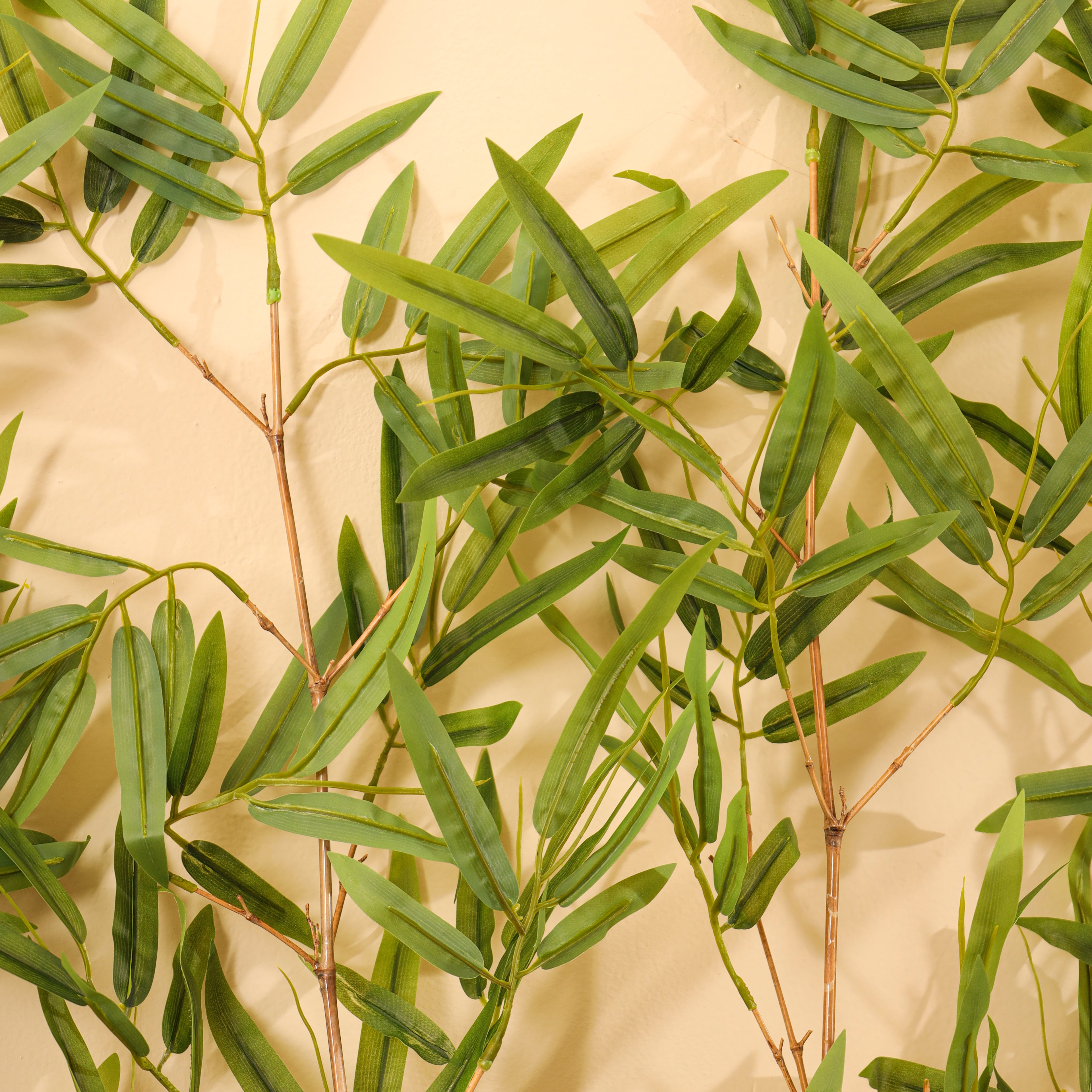 artificial premium bamboo set of 5 sticks plant without pot 8 feet for home and office decor for indoor and outdoor use 