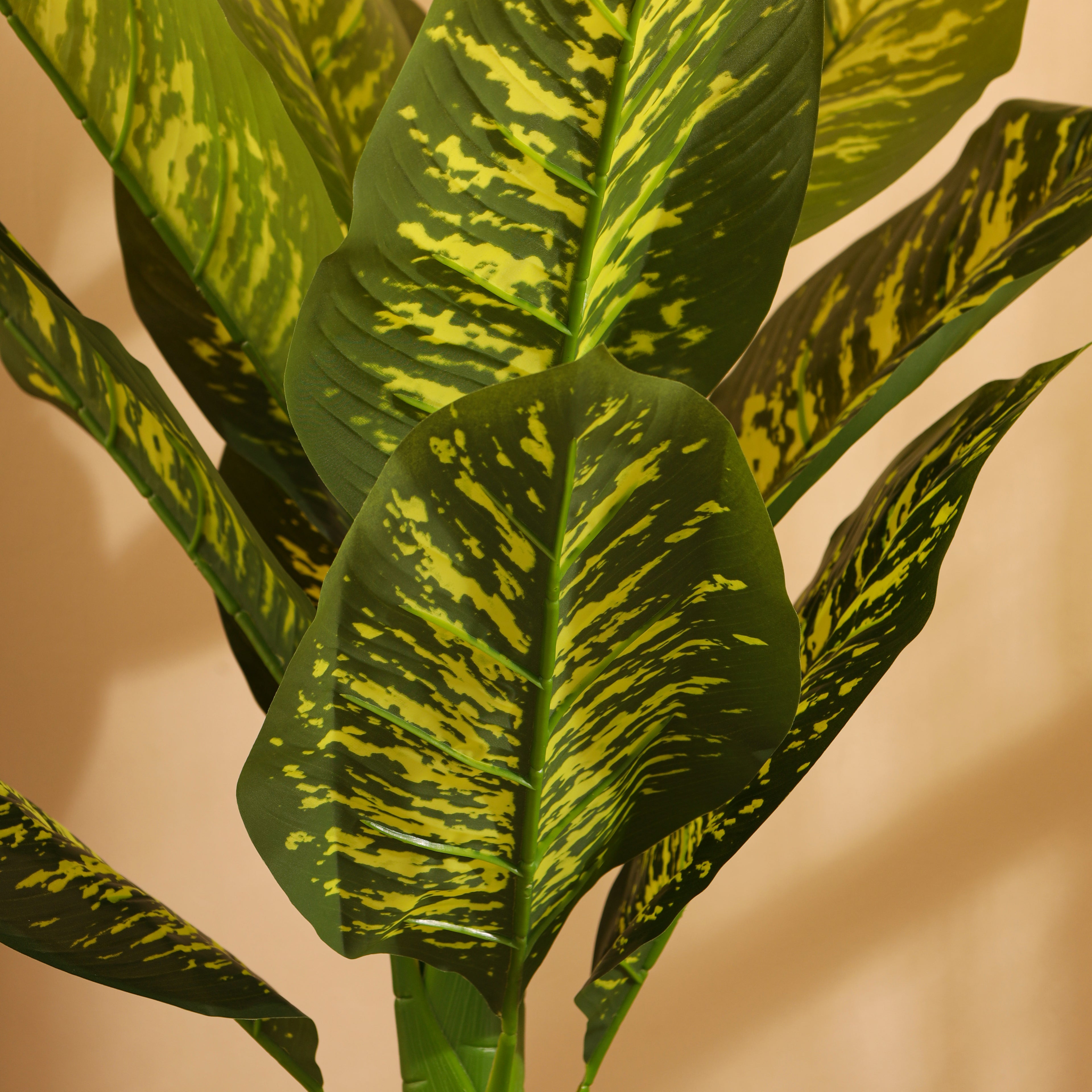 artificial premium dieffenbachia plant with pot 3 feet for home and office decor for indoor and outdoor use 