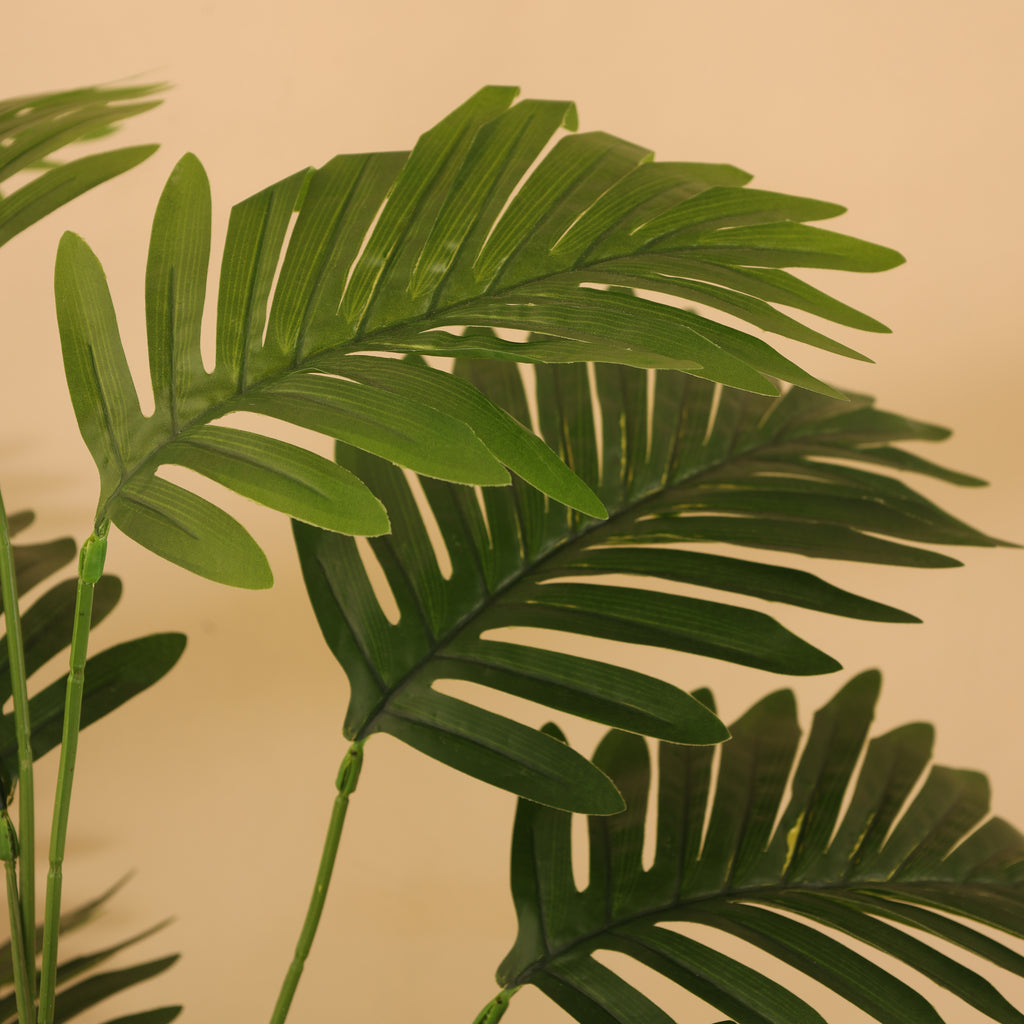 artificial premium potted areca palm plant with pot 2 feet for home and office decor for indoor and outdoor use 