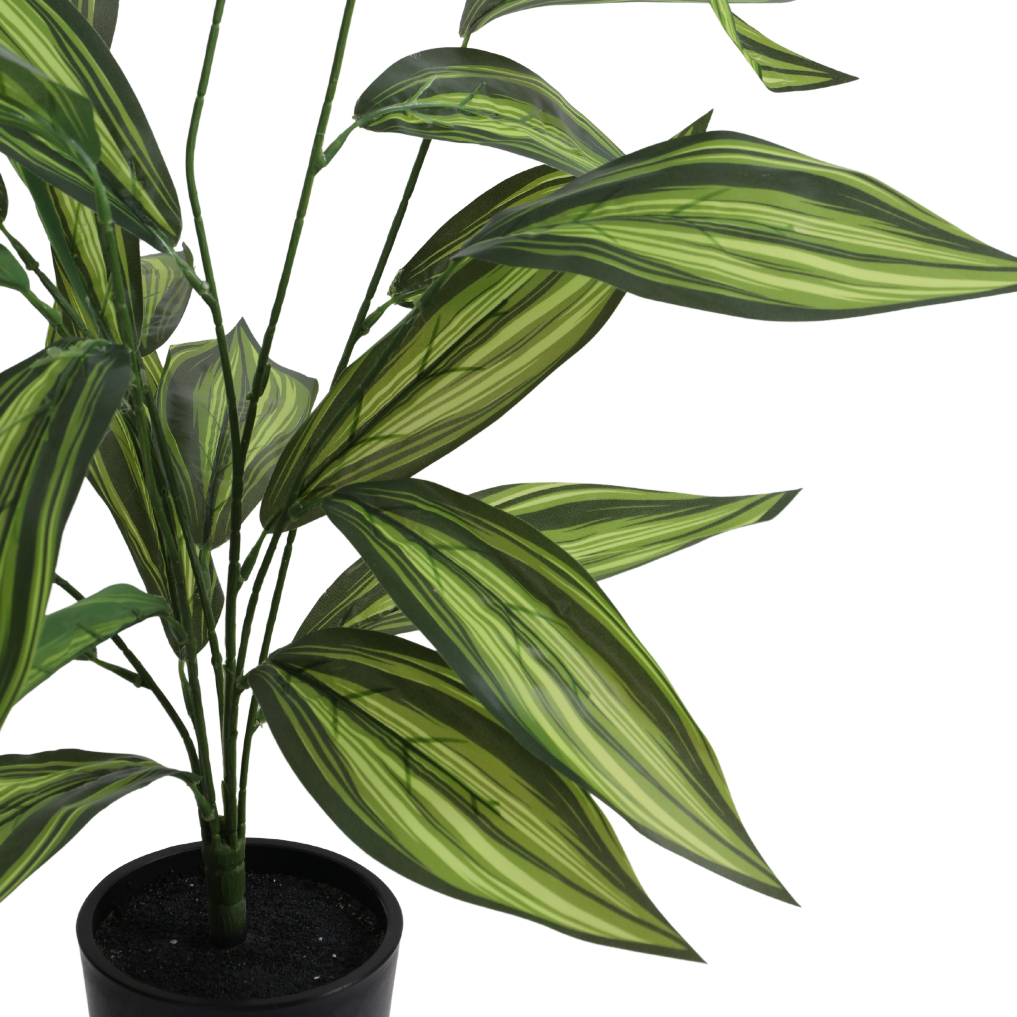 artificial premium potted yellow croton plant with pot 2 feet for home and office decor for indoor and outdoor use 