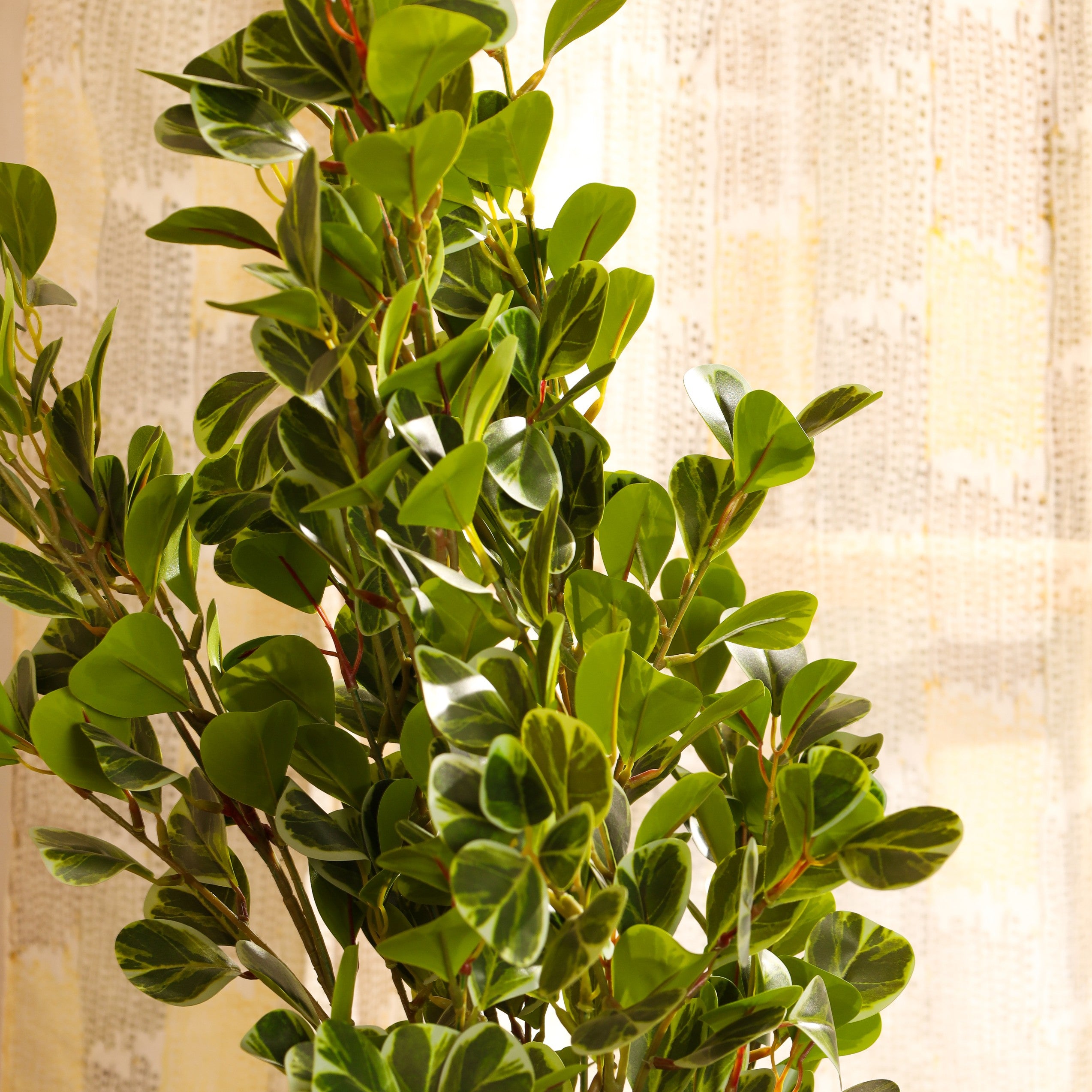 artificial premium schefflera plant with black pot 4 feet for home and office decor for indoor and outdoor use