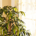 faux premium bamboo plant with pot 5 feet for home and office decor for indoor and outdoor use