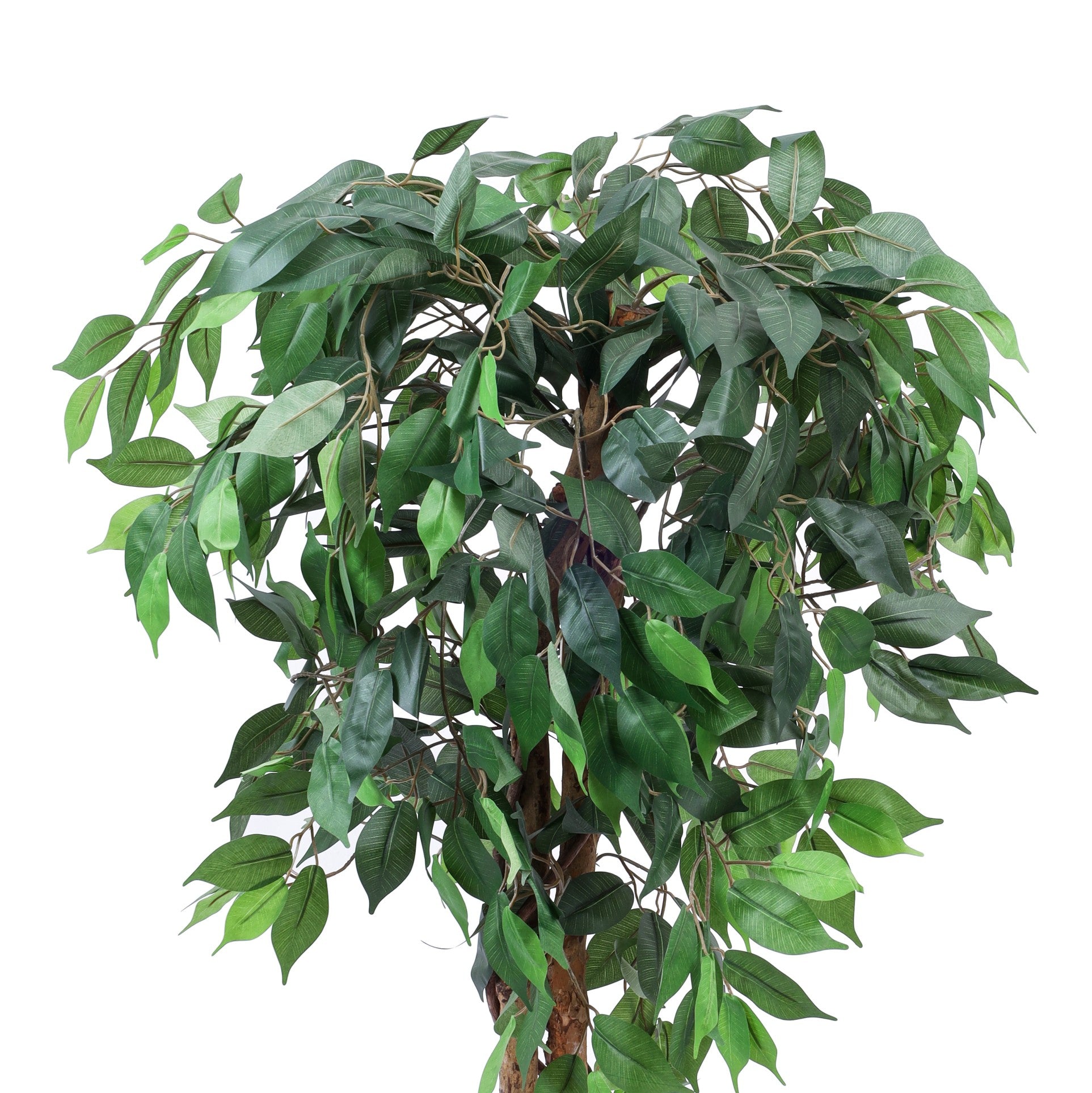 faux premium ficus plant with black pot 4 feet for home and office decor for indoor and outdoor use