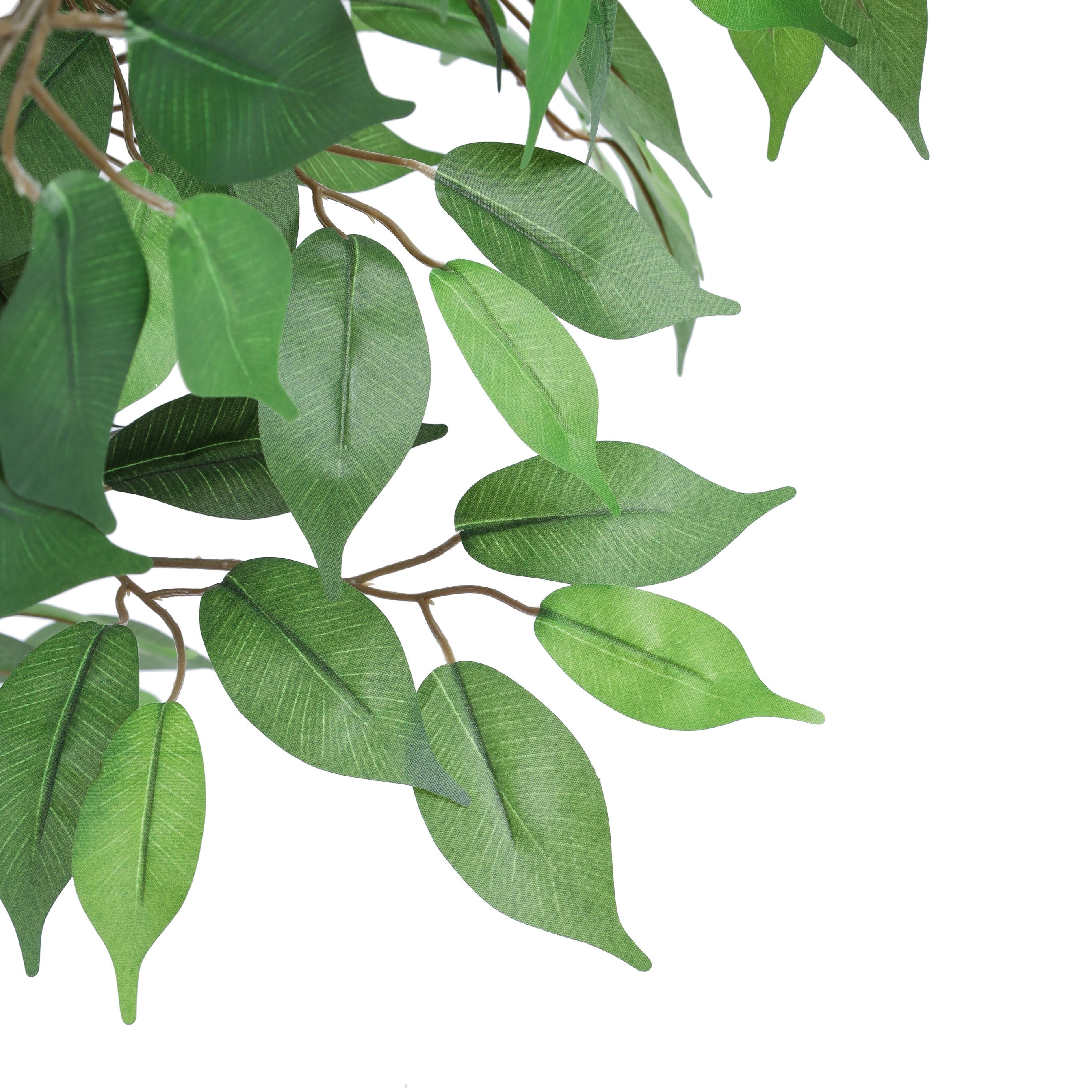 faux premium ficus plant with black pot 5 feet for home and office decor for indoor and outdoor use