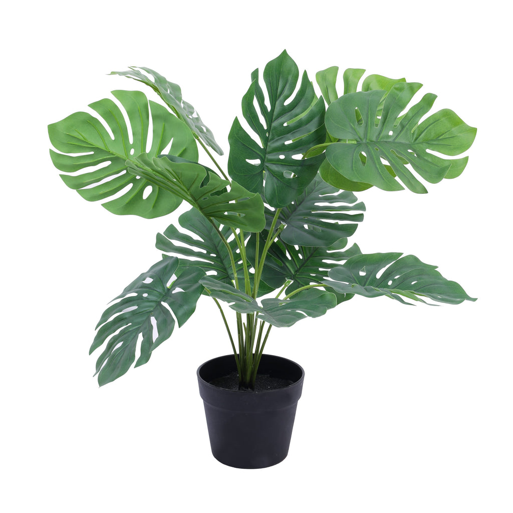 faux premium monstera plant with pot 2 feet for home and office decor for indoor and outdoor use