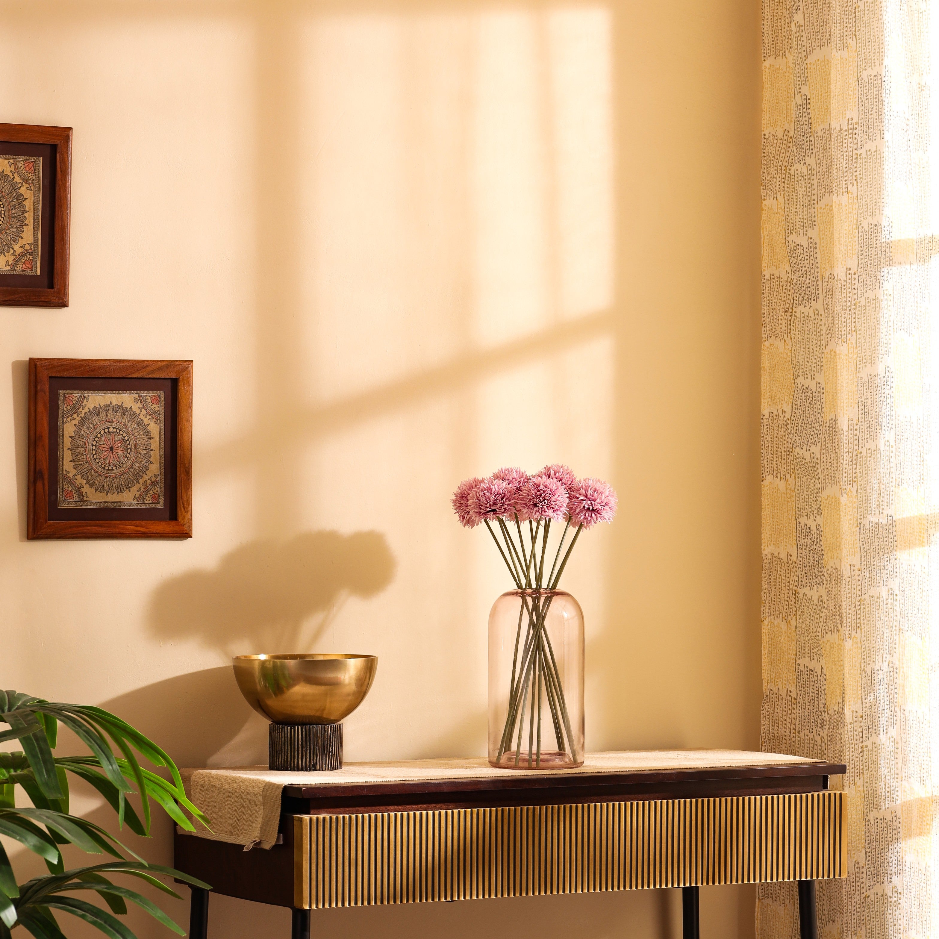 luxe artificial chrysanthemum flower sticks set of 6 sticks lavender color 1.5 feet for home and office decor for indoor and outdoor use 