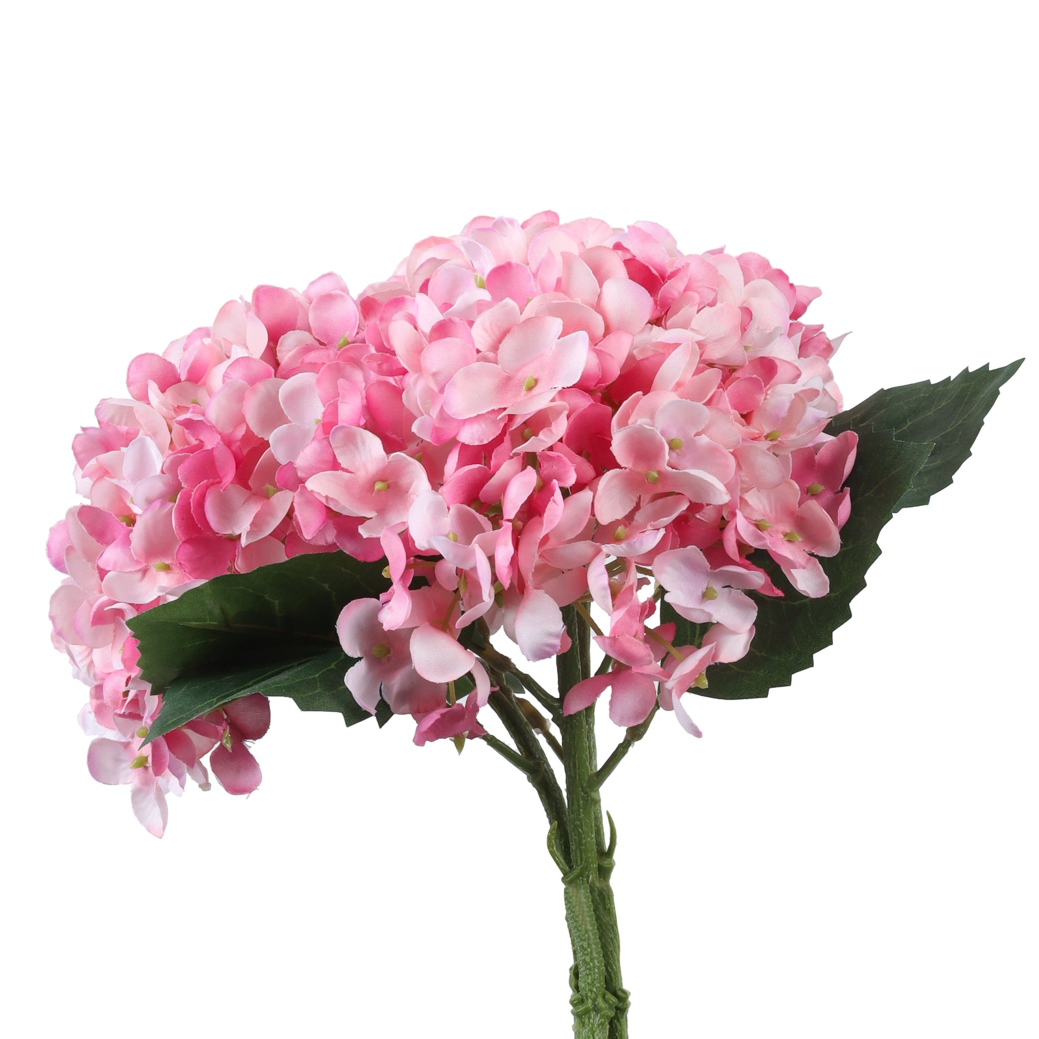 luxe artificial hydrangea flower bouquet fuchsia pink color 1 foot for home and office decor for indoor and outdoor use 