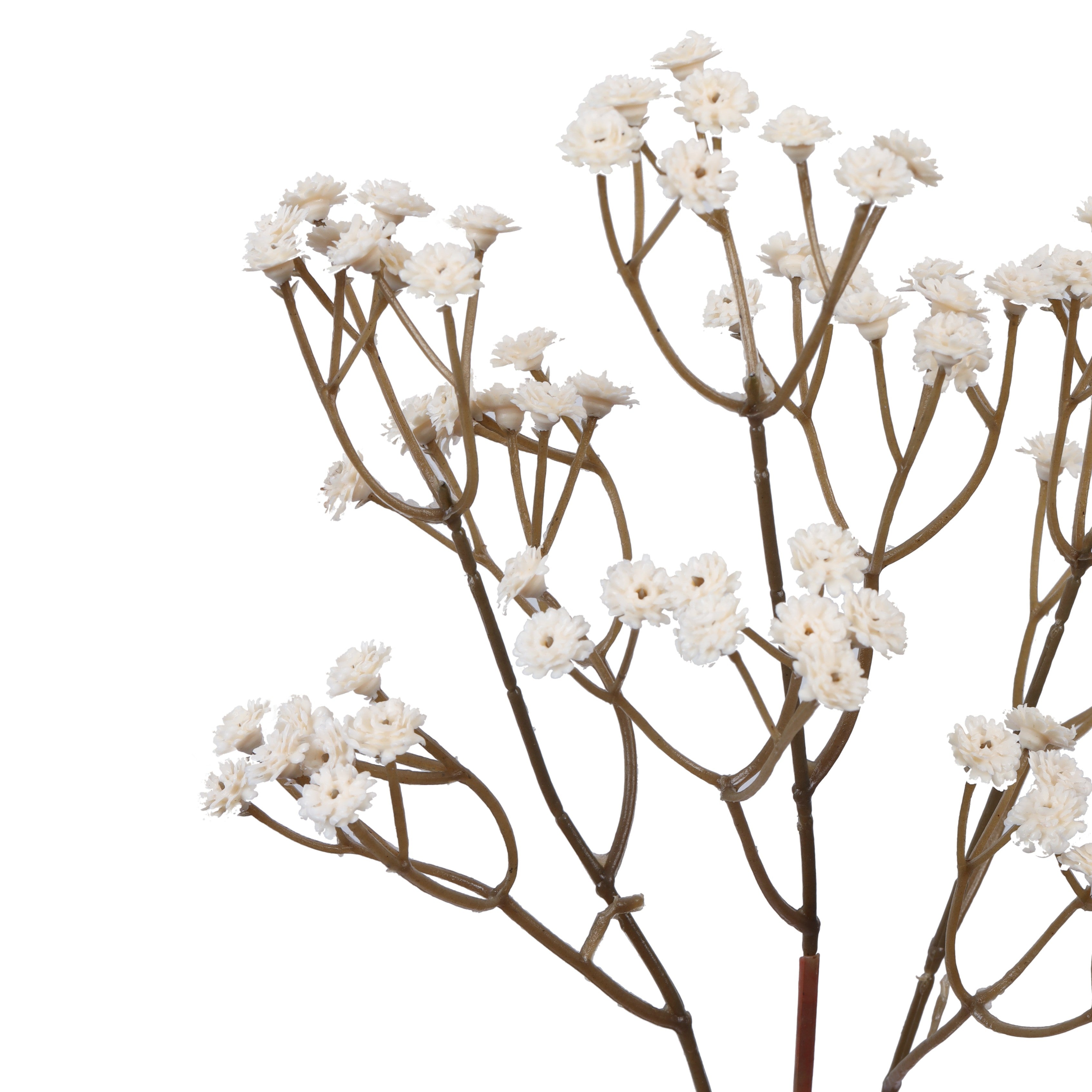 premium artificial baby's breath flower sticks autumn white color 2.5 feet for home and office decor for indoor and outdoor use 
