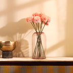 premium artificial chrysanthemum flower sticks set of 6 sticks peach color 1.5 feet for home and office decor for indoor and outdoor use 