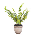 premium artificial eucalyptus plant green color with pot 1 foot for home and office decor for indoor and outdoor use