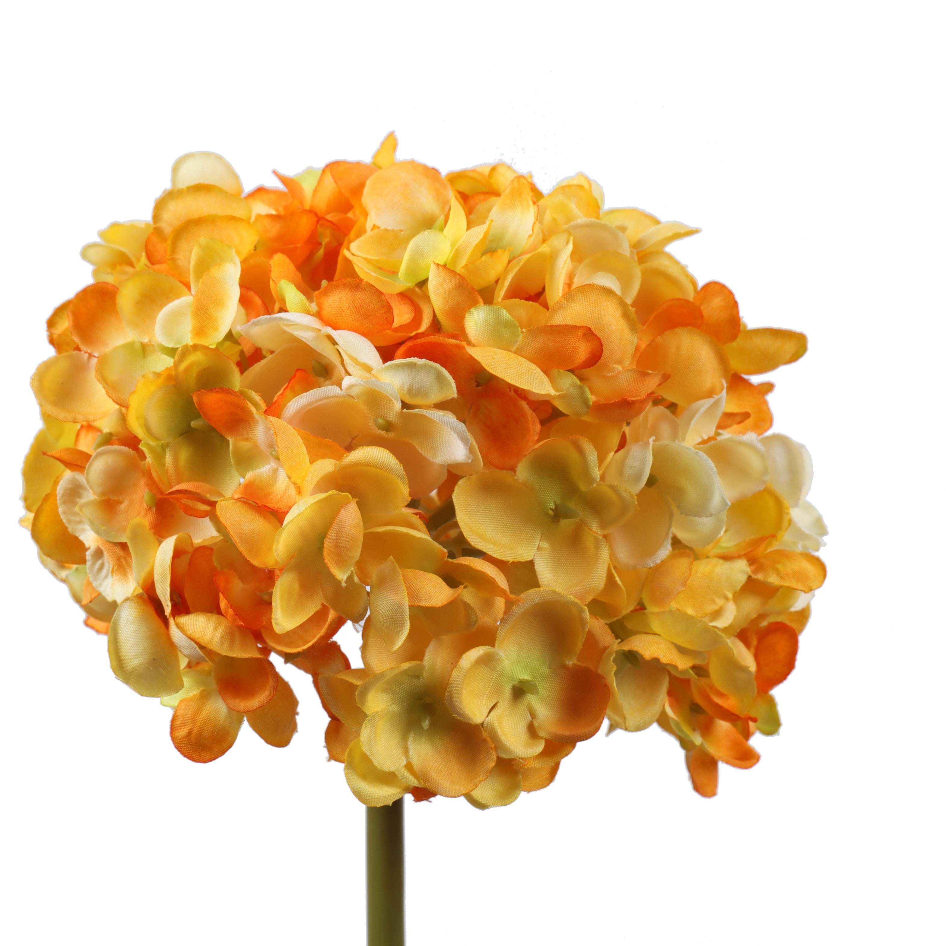 premium artificial hydrangea flower sticks set of 3 sticks yellow color 1.5 feet for home and office decor for indoor and outdoor use 