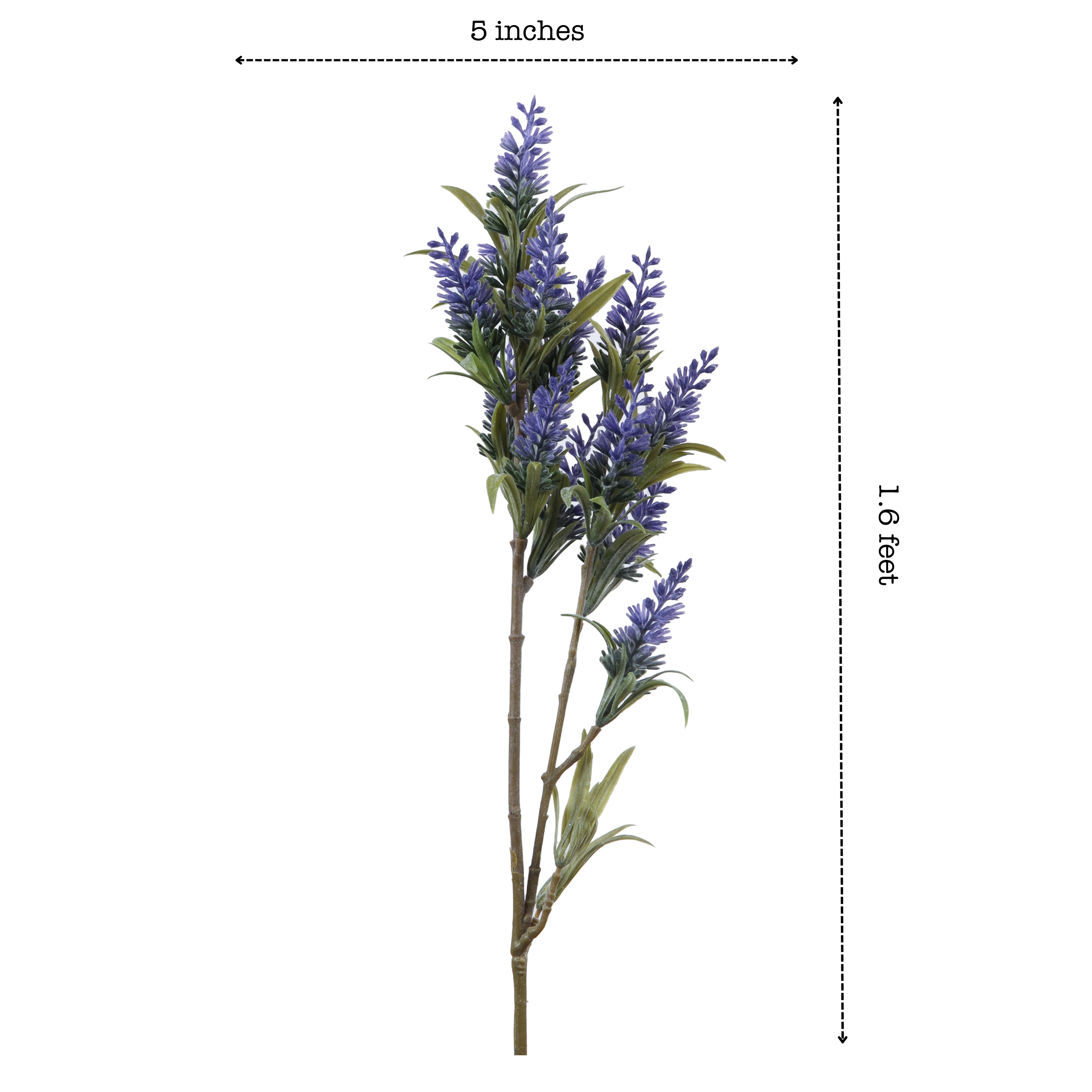 premium artificial lavender flower sticks set of 3 sticks lavender color 1.5 feet for home and office decor for indoor and outdoor use 