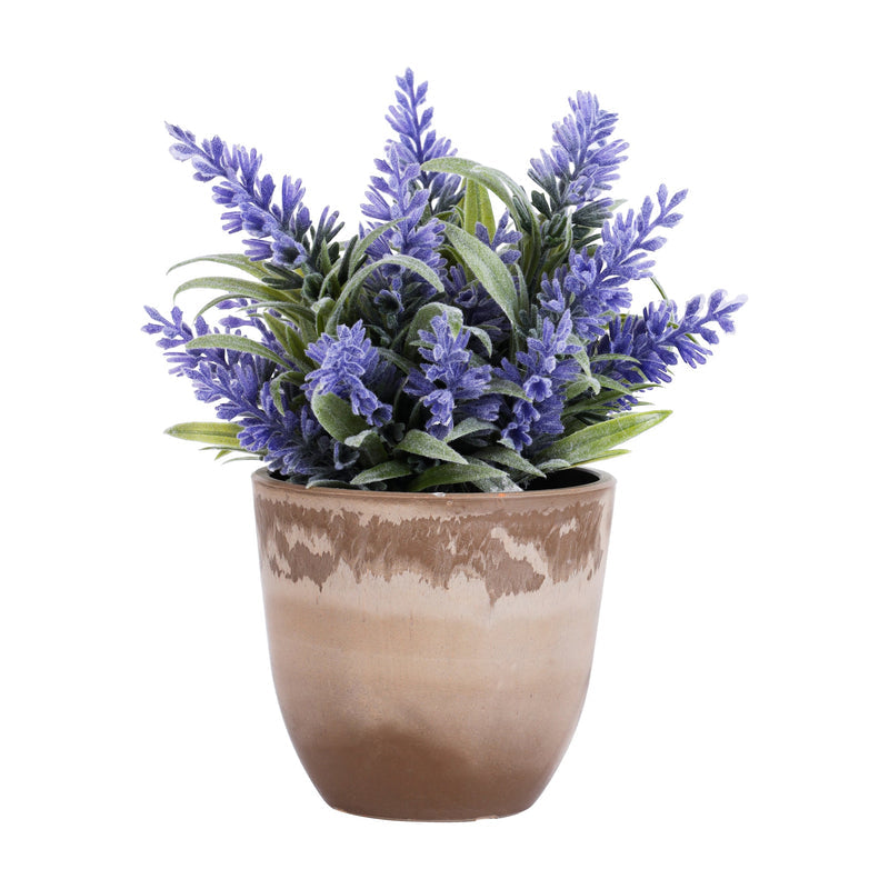 premium artificial lavender plant with pot 20 cm for home and office decor for indoor and outdoor use