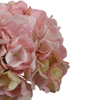 premium artificial light pink hydrangea flower bouquet 1 foot for home and office decor for indoor and outdoor use 