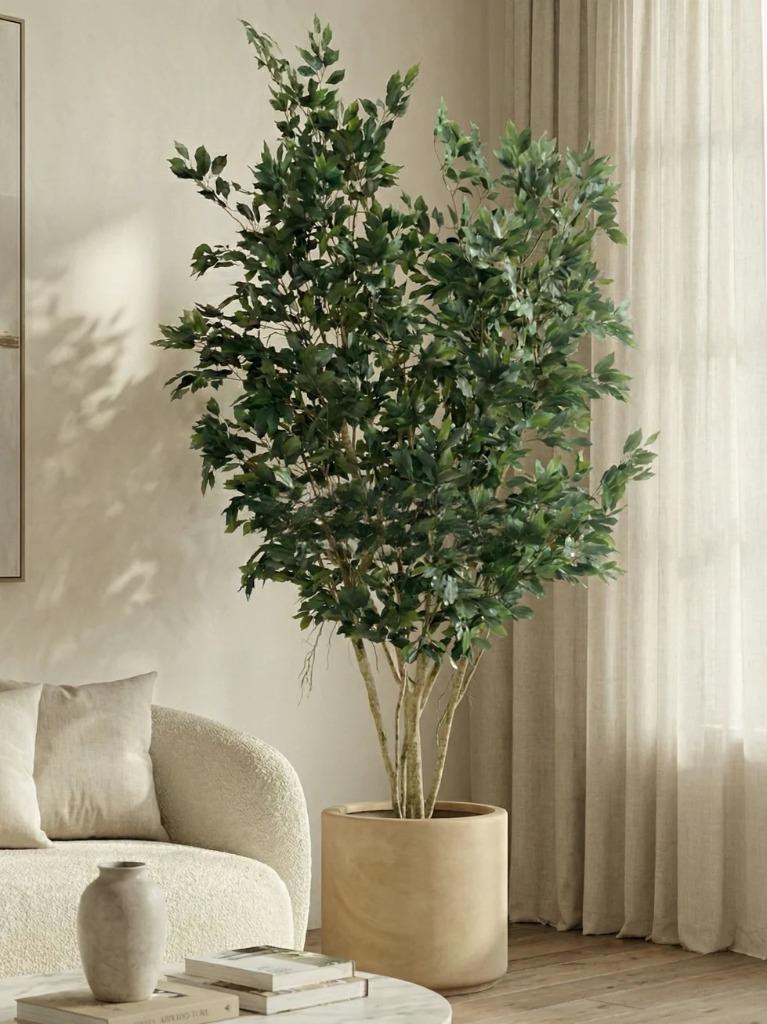 Artificial Tall Ficus Tree 8.3 Feet with Pot